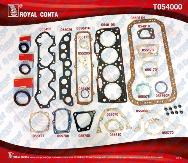 ROYAL T054000 Motor Takim Contasi Tipo-Uno 1.4 ( Skt Keceli )